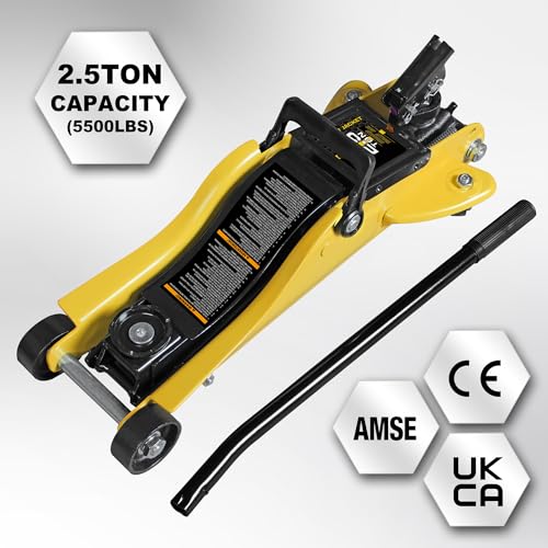 2.5 Ton Trolley Jack with Carrying Case Hydraulic Low Profile Floor Jack for Cars C877326