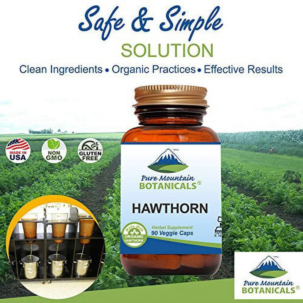 Hawthorn Berry Capsules 1000mg, 90 Vegan Caps V873346