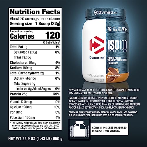 Whey Protein Powder Isolate, Cookies & Cream, 25g Protein I356