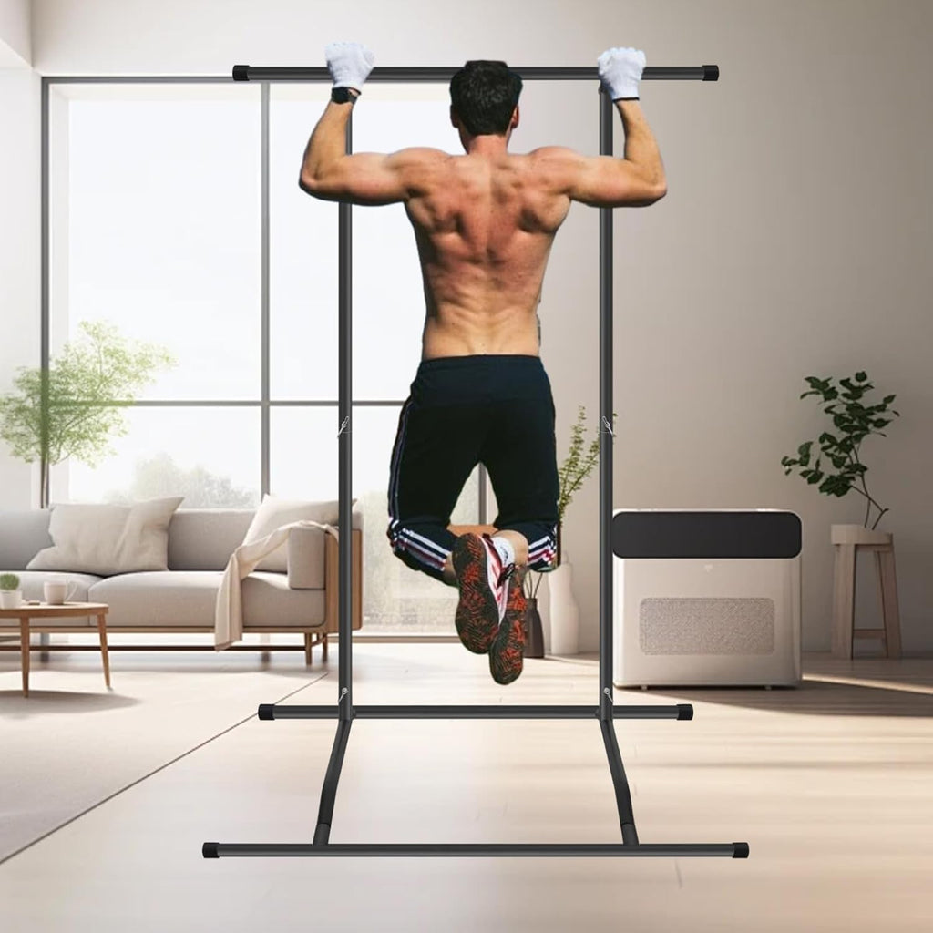 Pull Up Bar Dip Station Power Tower for Home Gym D893