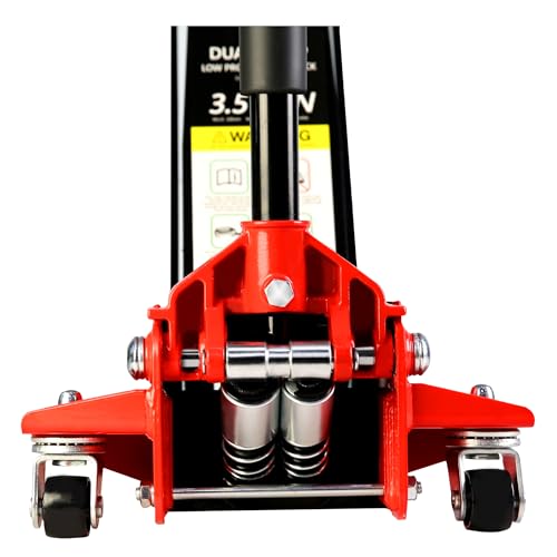 Heavy Duty Hydraulic Floor Jack, Low Profile Steel Racing Jack, 2 Ton Capacity, Blue H1350