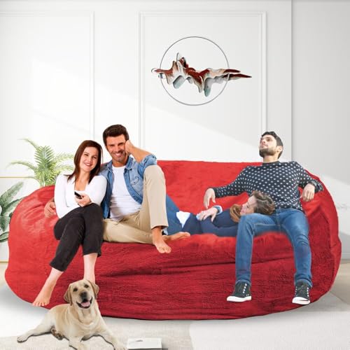 Bean Bag Chair for Adults 3FT, Soft Removable Cover, Light Gray X3039