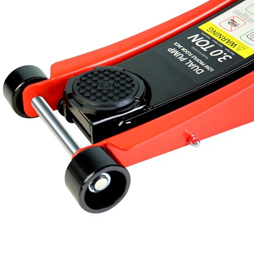 Heavy Duty Hydraulic Floor Jack, Low Profile Steel Racing Jack, 2 Ton Capacity, Blue H1350