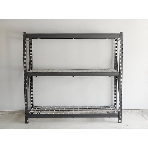 4-Tier Industrial Steel Shelving Unit, 8000-Pound Capacity, Garage Storage Rack O7523