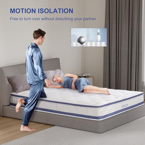 10 Inch Twin Hybrid Mattress with Memory Foam and Pocket Springs K43900