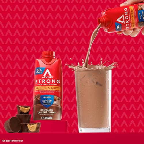 High Protein Shake, Milk Chocolate, 30g Protein, Low Carb, 12 Count Q549982