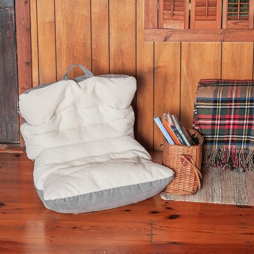 Dorm Bean Bag Chair with Drink Holder and Pocket, 3 feet R2503