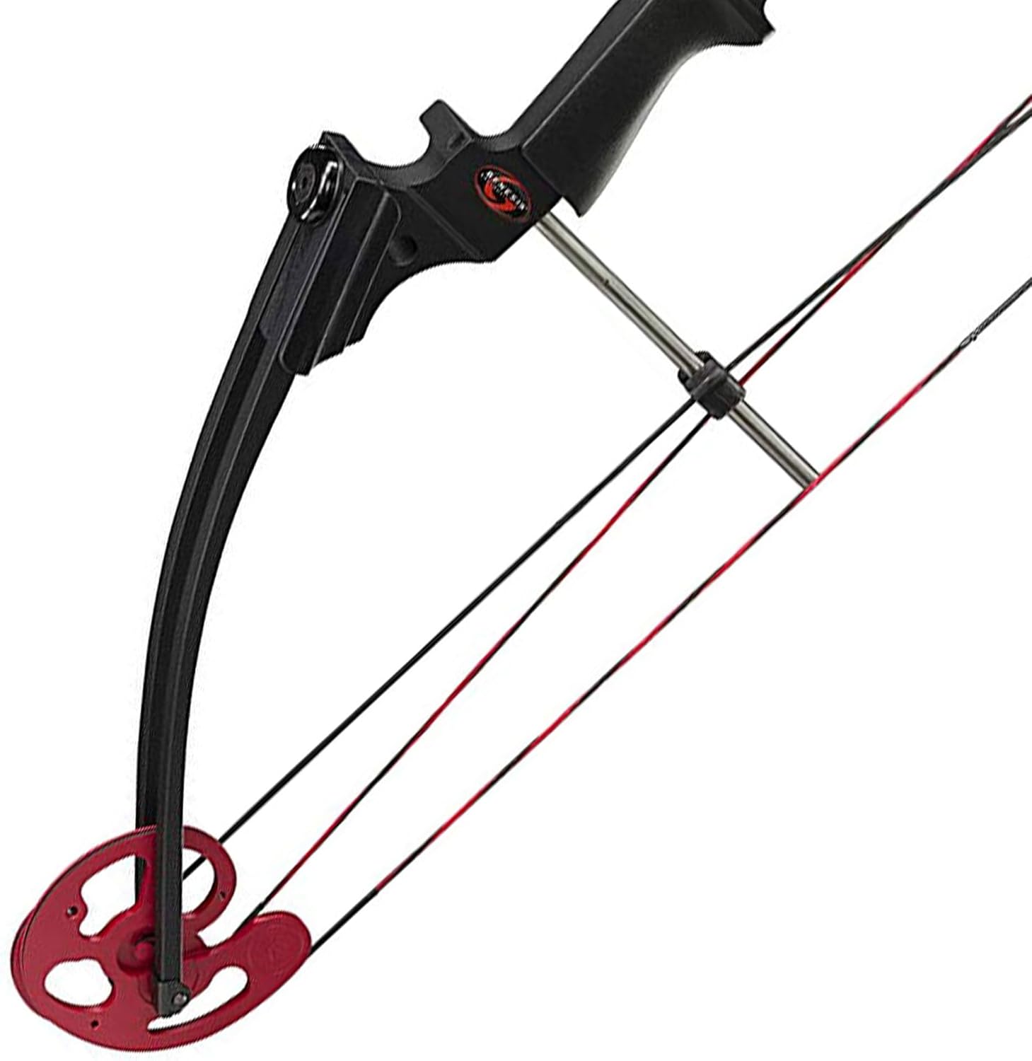 Compound Bow with Adjustable Draw Length and Weight, Left-Handed, Black L221