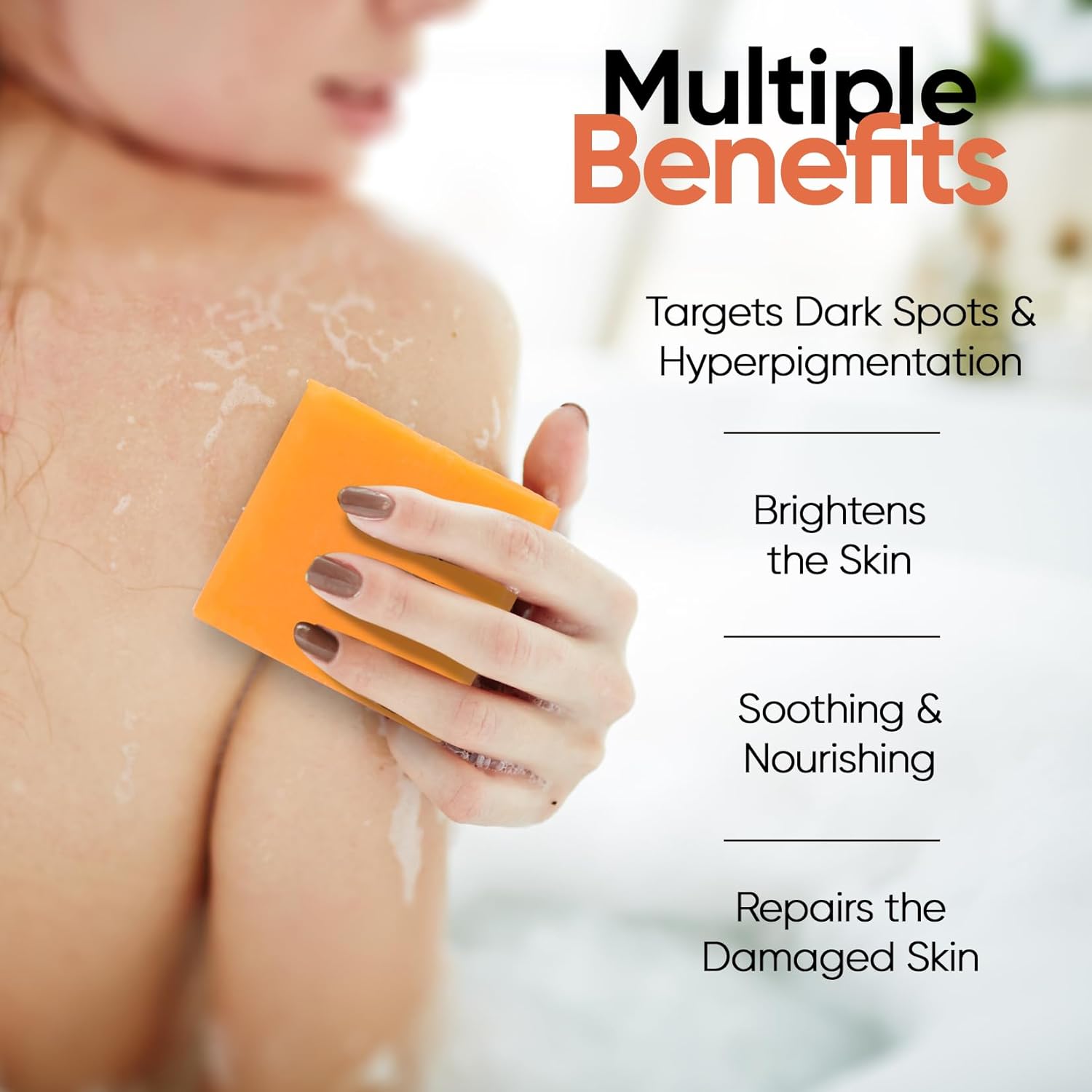 Kojic Acid Soap for Hyperpigmentation, Skin Brightening Face and Body Wash F912391