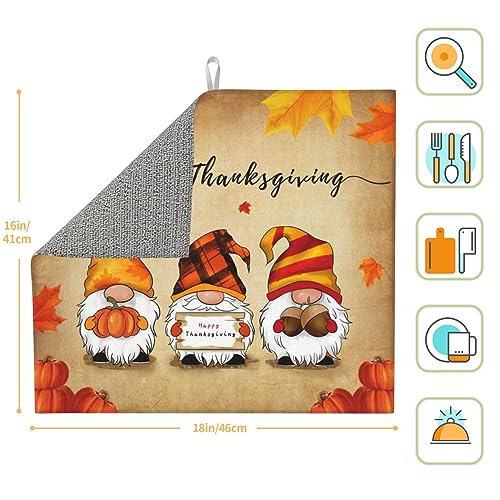 Marble White Dish Drying Mat for Kitchen Counter, Absorbent Microfiber, 16x18 inch A451