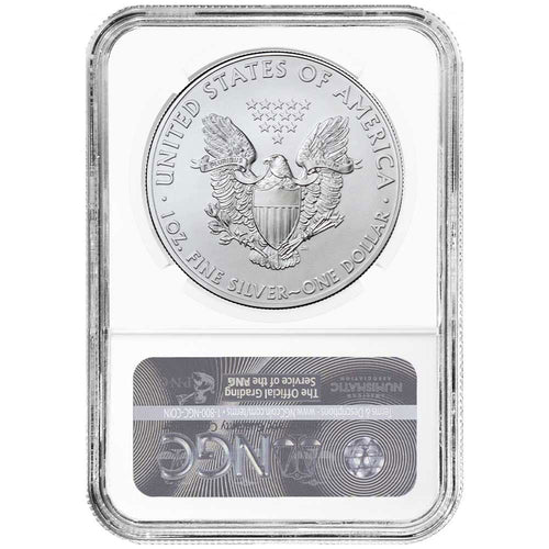 $1 American Silver Eagle NGC MS69 Emergency Production W505215