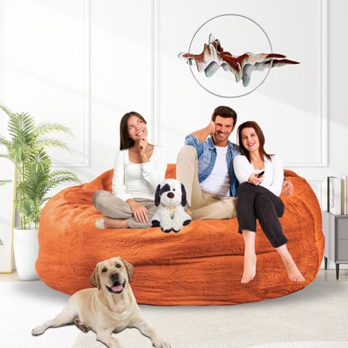 Bean Bag Chair for Adults 3FT, Soft Removable Cover, Light Gray X3039