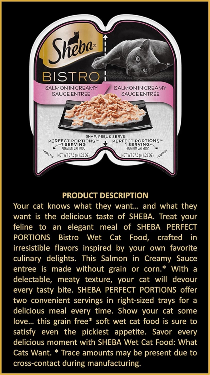 Wet Cat Food Variety Pack with Salmon and Chicken, 8 Trays O164235