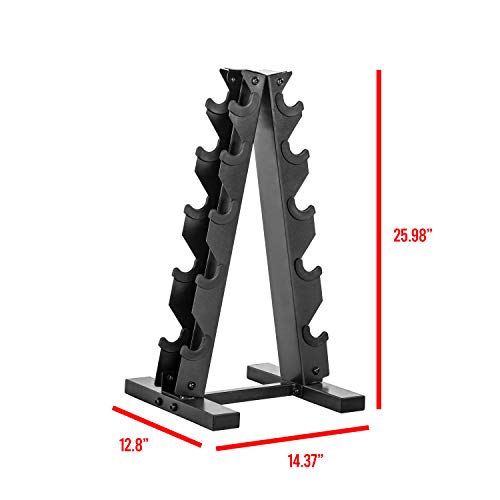 150 LB Dumbbell Set with Rack V1128