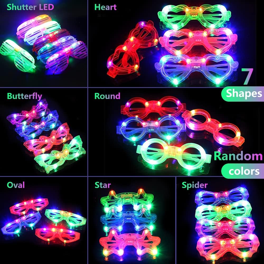 LED Glow Glasses Party Favors for Kids Adults R4464