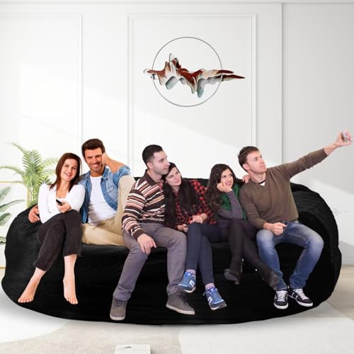 Bean Bag Chair for Adults 3FT, Soft Removable Cover, Light Gray X3039