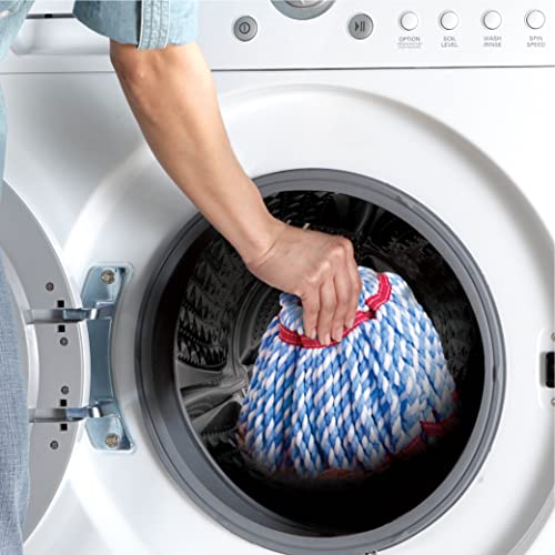 Microfiber Twist Mop with 2 Extra Refills, Hands-Free Wringing, 18-Inch Head, Safe on All Floors U710302