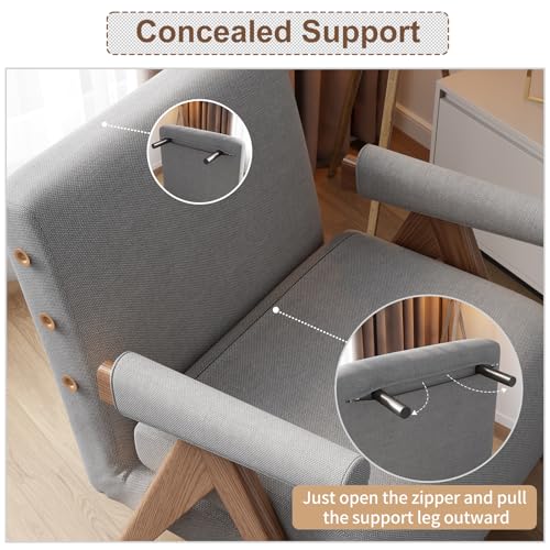 Convertible Sofa Bed Chair, 3-in-1 Sleeper Chair with Adjustable Backrest Q50542