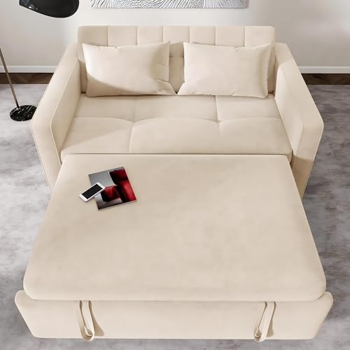 Convertible Sofa Bed 3-in-1 Sleeper with Adjustable Backrest I87565