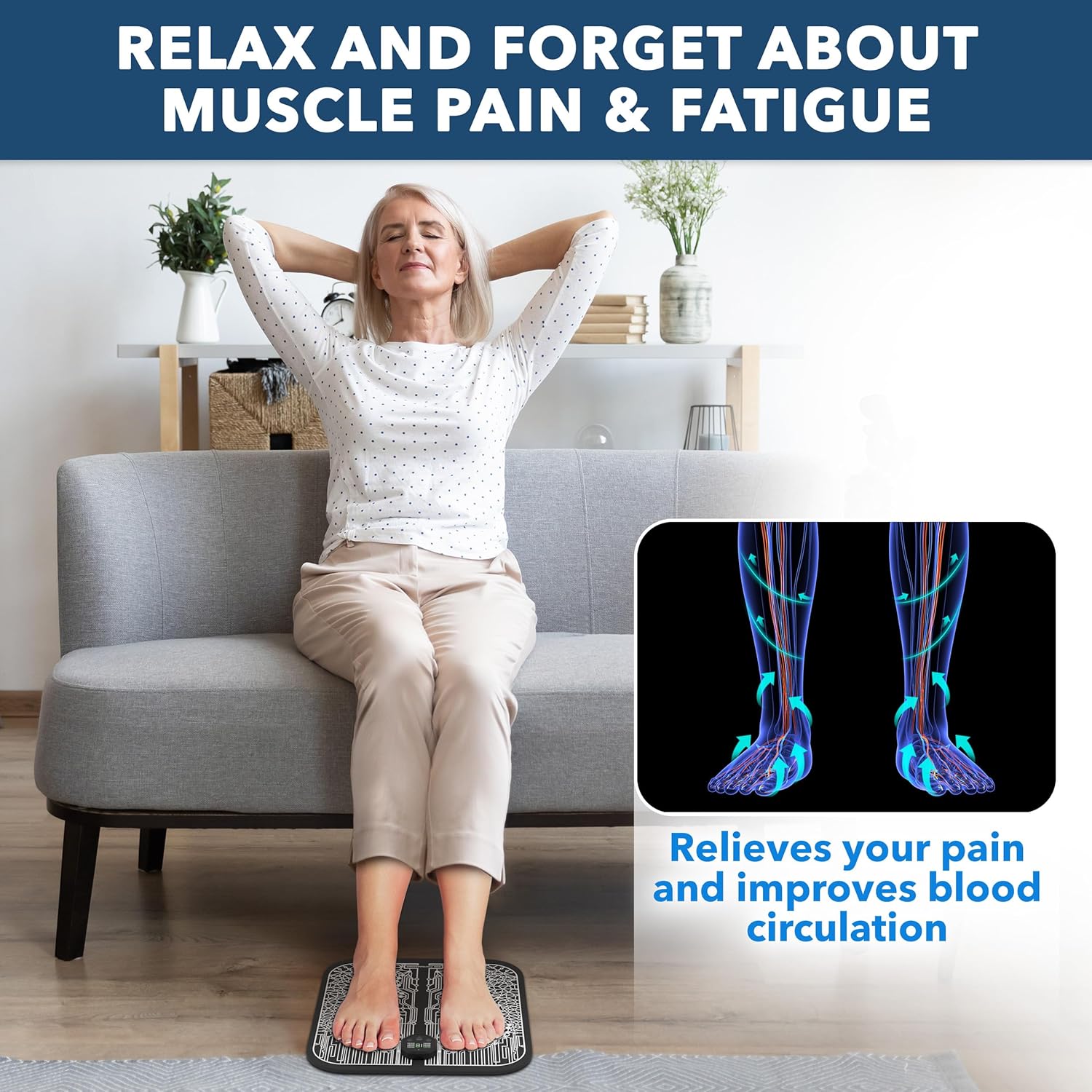 Foot Stimulator Massager Mat for Muscle Relaxation T501621