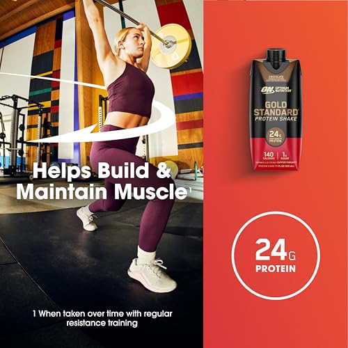 Protein Shake, 24g Protein, Chocolate, 11 Fl Oz, 12 Count N68150