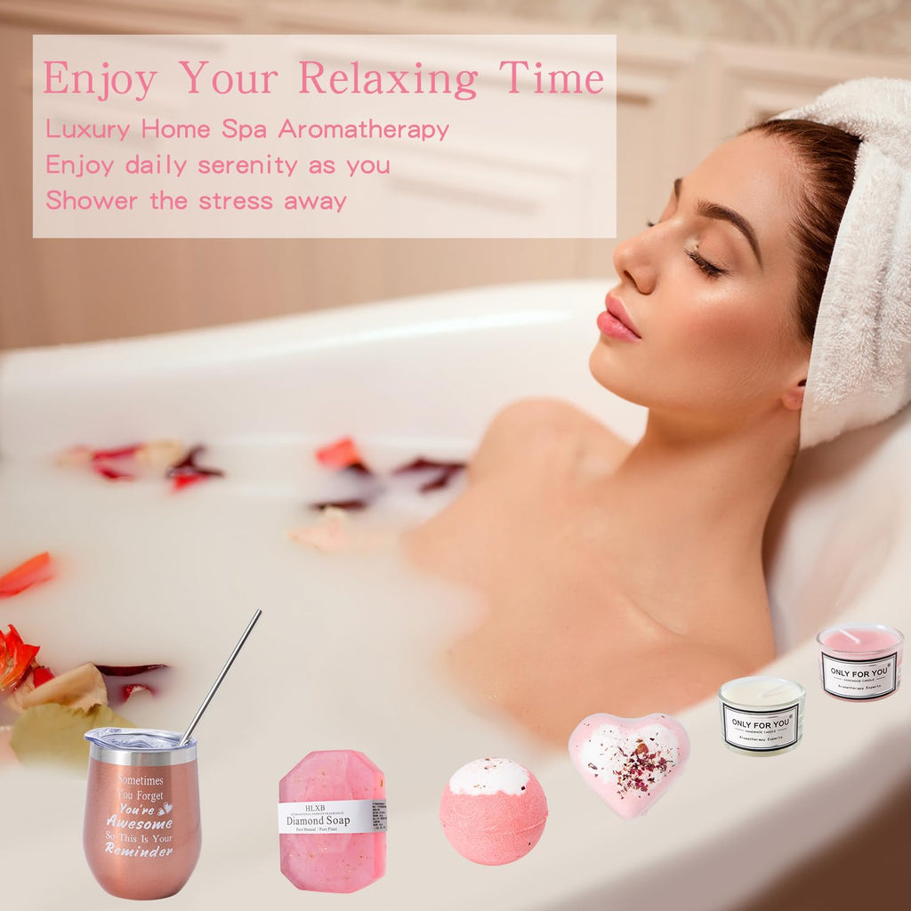 Pink Gift Box for Women Self Care Care Package D353
