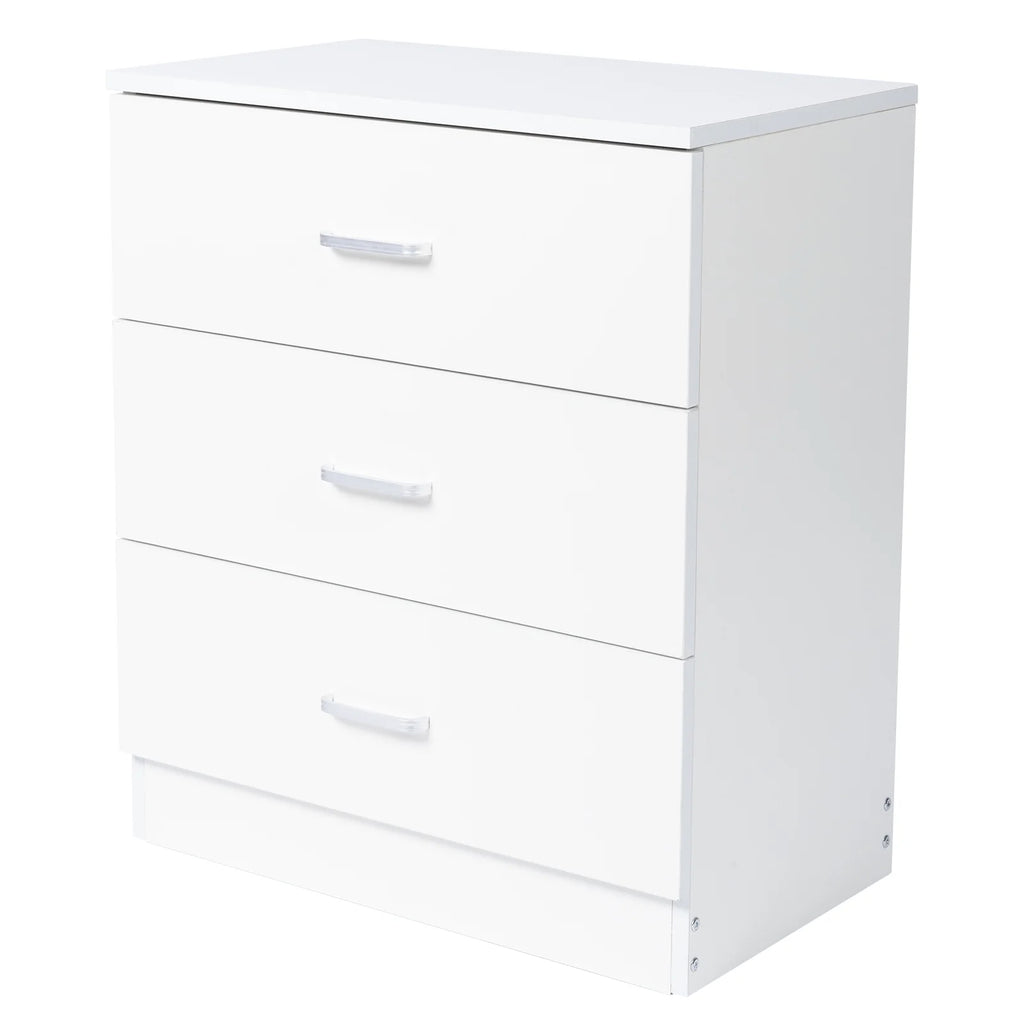 Modern Dresser Cabinet, 3-Drawer Wooden Storage for Bedroom A762