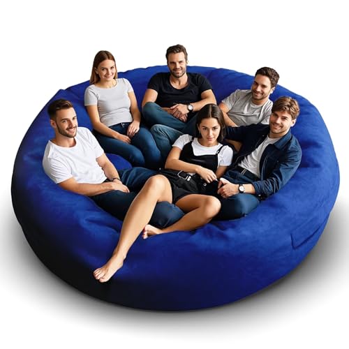 Bean Bag Chair for Adults 3FT, Soft Removable Cover, Light Gray X3039