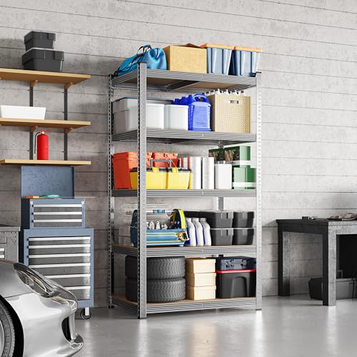5-Tier Adjustable Metal Shelving Unit for Garage, Pantry, and Warehouse M7734