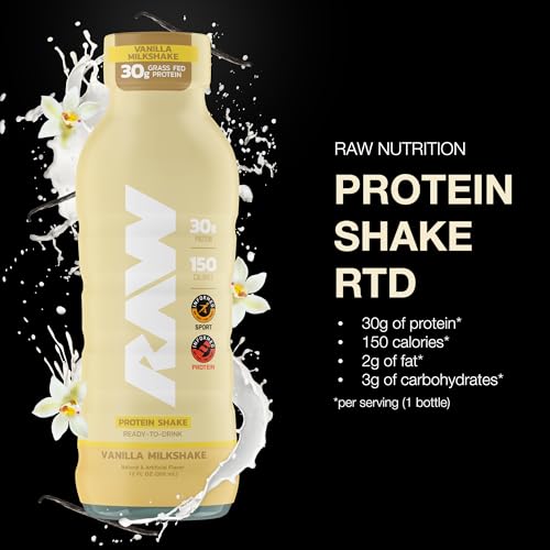 Ready-to-Drink Protein Shake, Mocha Latte, Zero-Sugar & Gluten-Free, 12 Fl Oz W8052