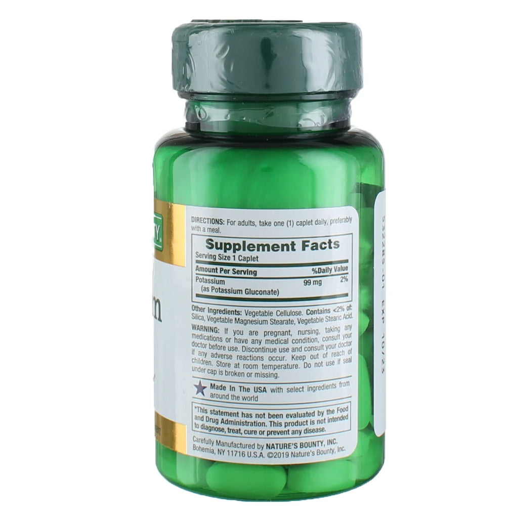 Potassium Supplement, 100 Count, 6-Pack N4566