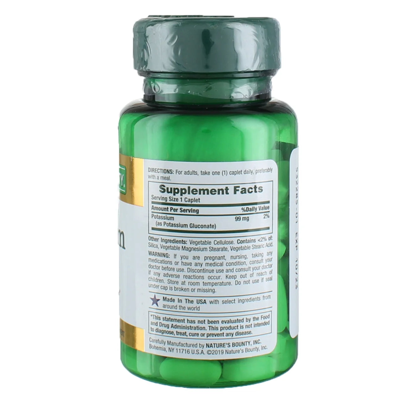 Potassium Supplement, 100 Count, 6-Pack N4566