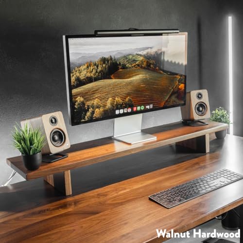 Bamboo Wood Monitor Stand Riser for Desk U675286