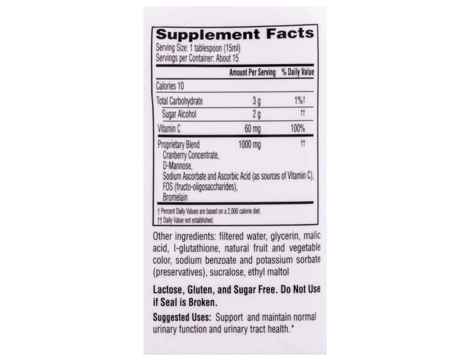 Urinary Health Cranberry Supplement 4 Pack J172