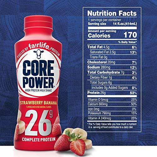 Chocolate Protein Shake, 26g, 14oz, 12 Pack F118997