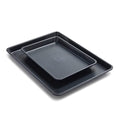 Blue Diamond Bakeware Diamond Infused Premium Nonstick, 2 Piece Half and Quarter Cookie Sheet Baking Pan Set, Dishwasher and Freezer Safe, PFAS-Free, Blue
