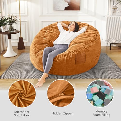 Giant Bean Bag Chair Convertible Bed with Microfiber Cover X2136