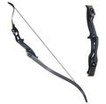 Toparchery Archery 56" Takedown Hunting Recurve Bow Metal Riser Right Hand Black Longbow
