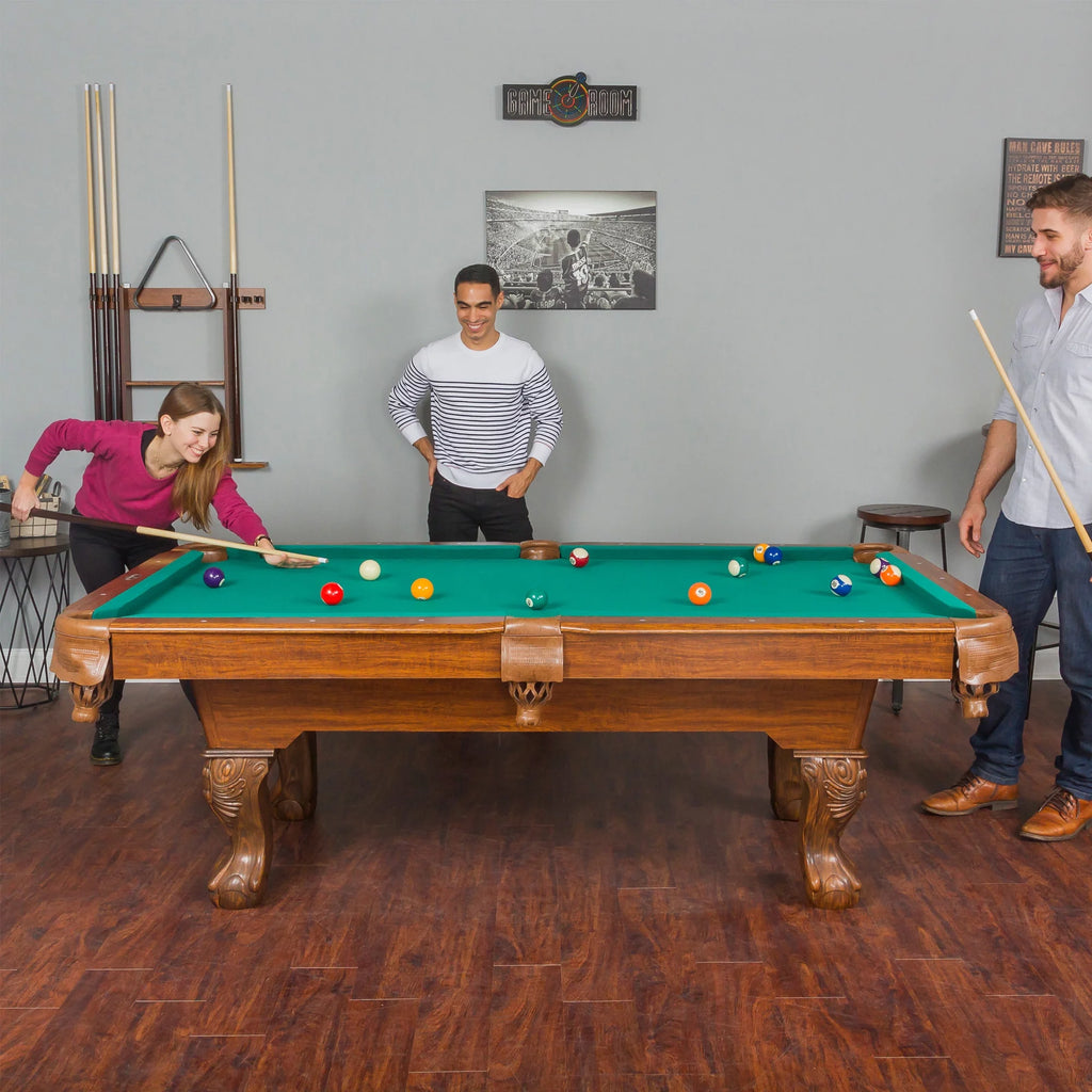 87" Billiard Pool Table in Green A99819