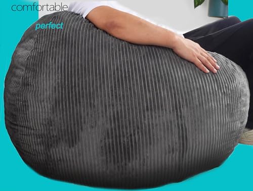 Faux Fur Bean Bag Chair for Adults with Filling Q65946