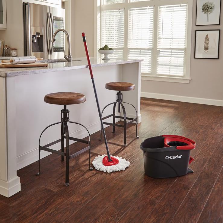 Microfiber Spin Mop with Bucket Floor Cleaning System S7504