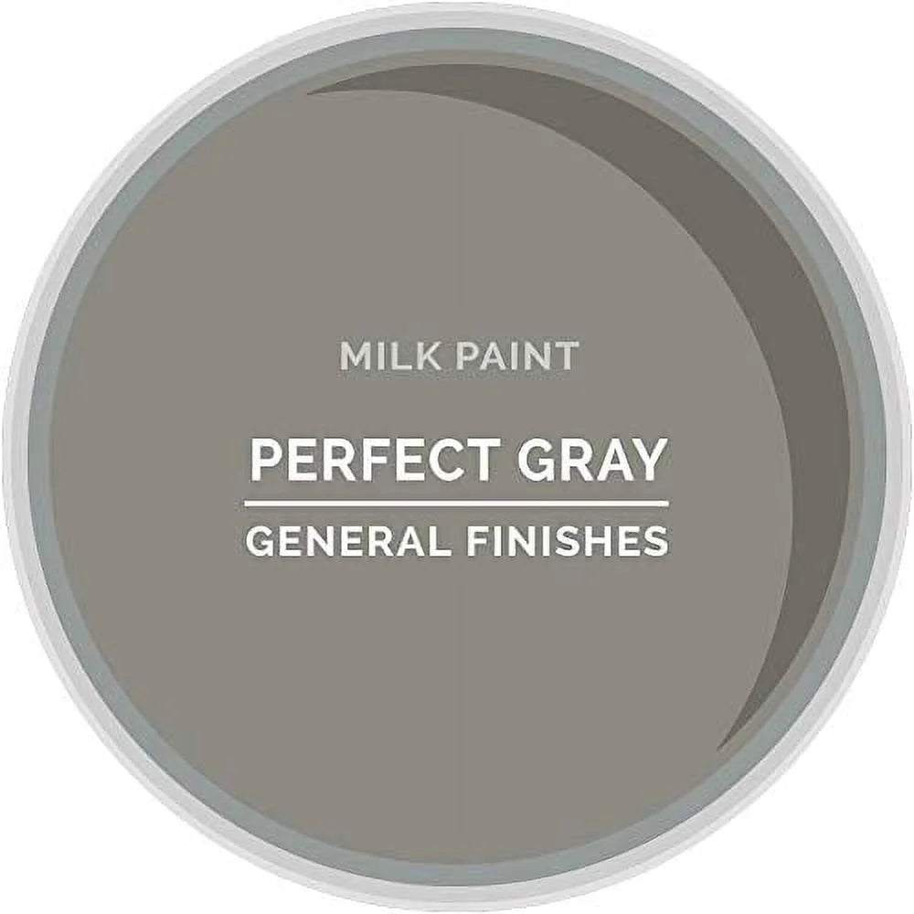 Water Based Milk Paint, 1 Quart, Perfect Gray M9836