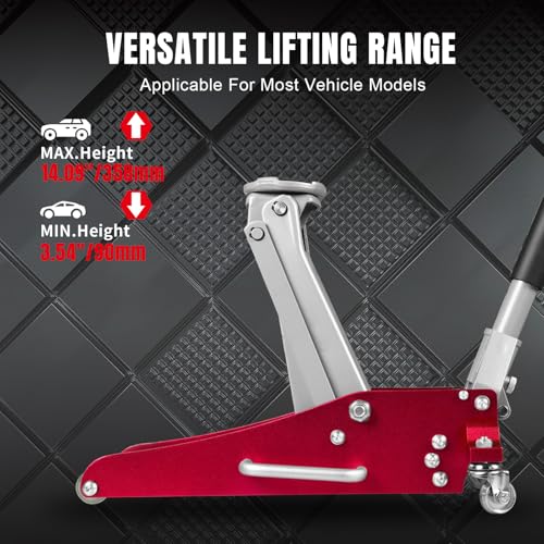 Hydraulic Low Profile Racing Floor Jack, 1.5 Ton Capacity E34626