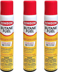 Ronson Lighter Butane Refill 135ML (Pack of 3), White