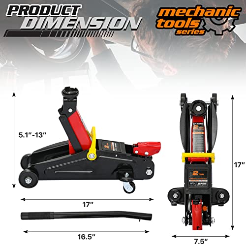 Hydraulic Trolley Car Jack 2 Ton with Storage Case D509392
