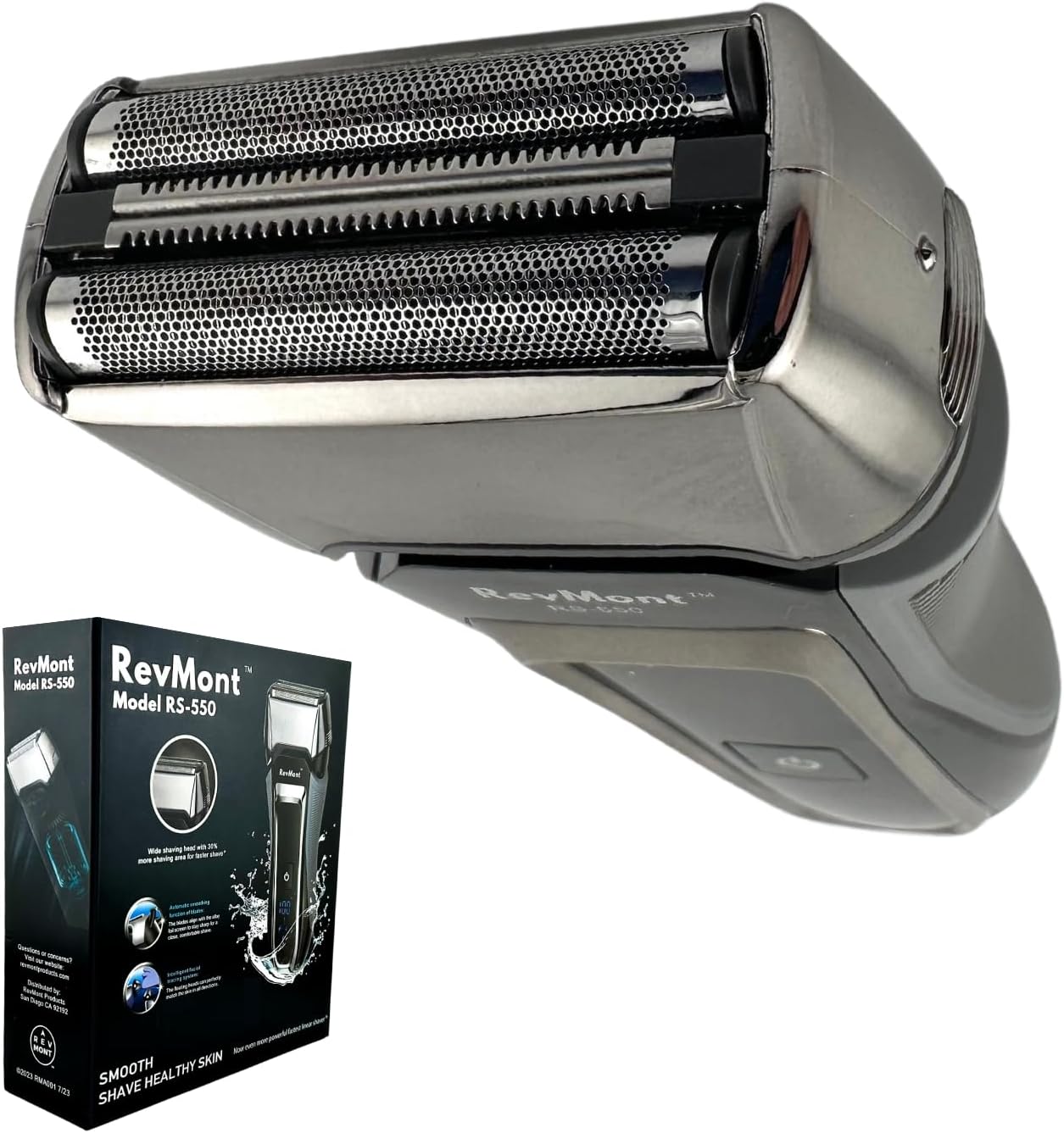Rechargeable Electric Razor for Men, IPX7 Waterproof, Wet or Dry Shaving P291695
