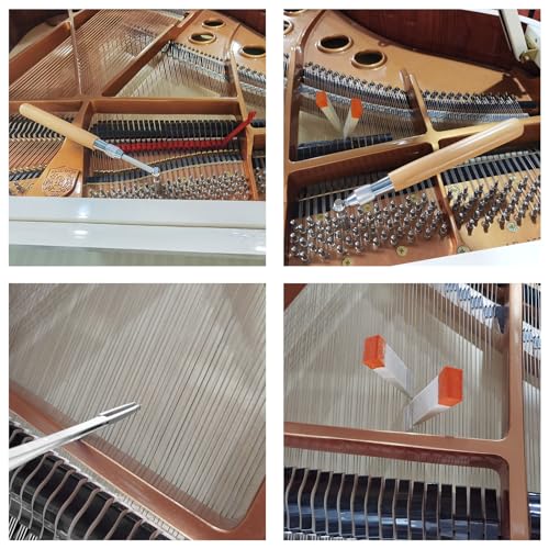 Piano Tuning Kit with Hammer and Mutes, 8 Pieces H4550