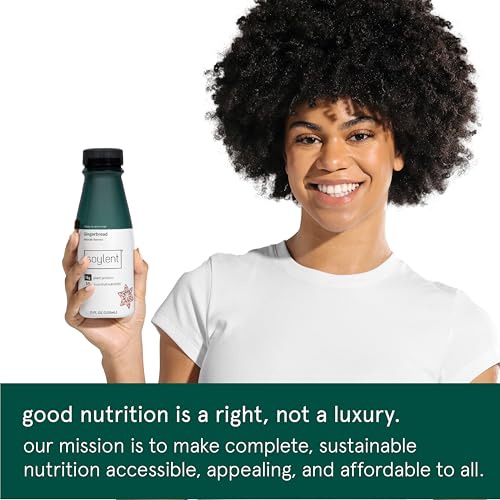 Gingerbread Meal Replacement Shake, Plant Based Protein Drink, 11oz (12 Pack) B2352