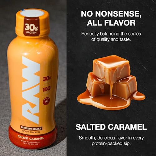 Ready-to-Drink Protein Shake, Mocha Latte, Zero-Sugar & Gluten-Free, 12 Fl Oz W8052