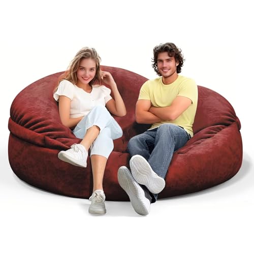 Bean Bag Chair for Adults 3FT, Soft Removable Cover, Light Gray X3039